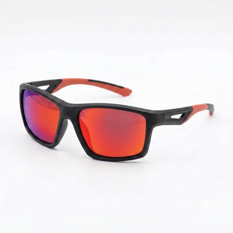 EUROPULL C8 polarized safety spectacles with Red/Black frame